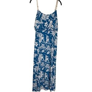 Blue Floral Hawaiian Dress